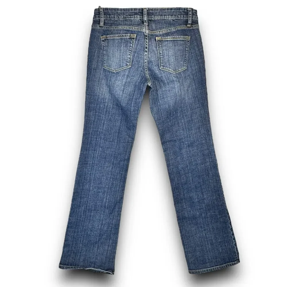 Banana Republic Factory Womens Low Rise Straight Leg Jeans Medium Wash Size 4 - Picture 5 of 8
